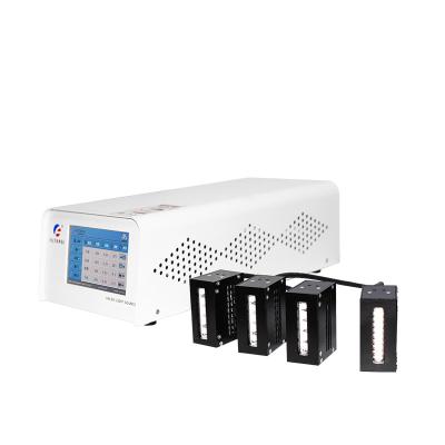 China Medicine curing air and water cooled customer specific UV LED curing systems with four UVLED curing heads apply to hard disk assembly for sale