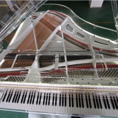 China Fashion Musical Instruments Piano Acrylic Mechanical Transparent Finger Crystal Piano for sale