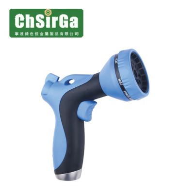 China (7) Handle Garden Water Gun Multi-pattern Soft Spout, Soft Handle Metal Water Spray Hose Nozzles Car Wash Jet for sale