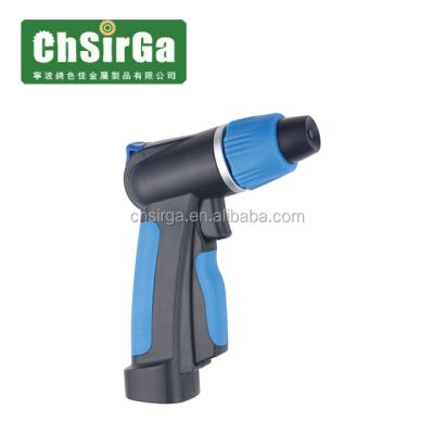 China Outdoor Plastic Adjustable Soft Handle Garden Water Gun Spray Nozzle, Water Hose Spray Nozzles for sale