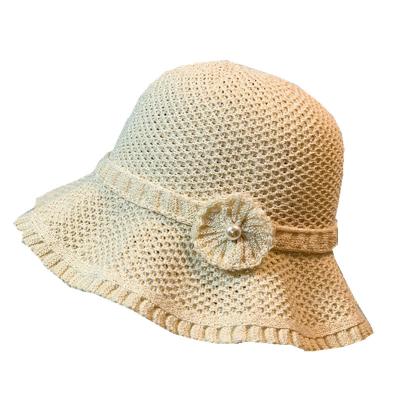 China Windproof Summer Sun Protection Korea Breathable Cool Hat Fashion Bucket Hat Crochet Pattern for sale