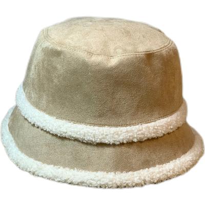 China Windproof Fashion Lady Hat Fleece Outdoor Faux Lamb Wool Fishing Fisherman Hat Autumn Winter 2022 for sale