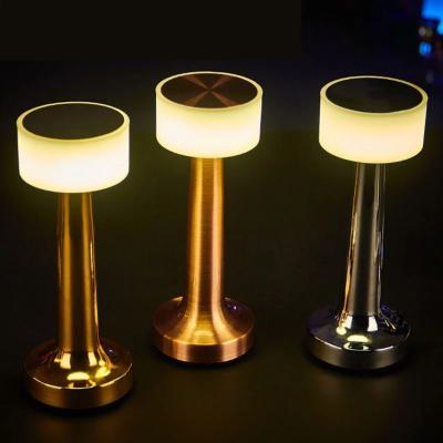 China SHENGPAI modern dimmable small table lamp for bar restaurant usb recharge smart desk lamp led gold desk lamp for sale