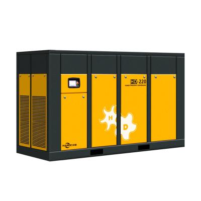 China 220KW Lubricated 300HP Fixed Gear Screw Air Compressor 220V/380V/440V/600V for sale