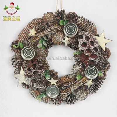 China Eco - Friendly Natural Wholesale Handmade Christmas Candlestick Garland for sale