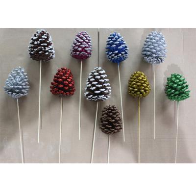 China Factory wholesale eco-friendly natural large bamboo sticks pinecones dried flowers christmas decoration materials for sale