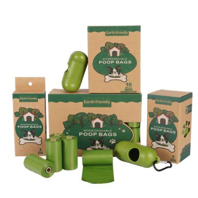 China Sustainable Biodegradable Compostable Disposable Pet Poop Bag And Dispenser Custom Printed Eco Friendly Dog Poop Bag Holder for sale