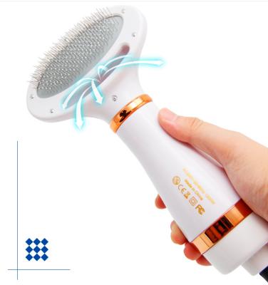 China Wholesale Viable 2 in 1 Portable Dog Dryer Pet Grooming Dryer Cat Dog Dryer Pet Brush Low Noise Electric Comb for sale