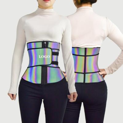 China New Design Antibacterial Women Fitness Lose Latex Adjustable Simple Belt Weight Tummy Control Zipper Waist Trainer Thoughtful for sale