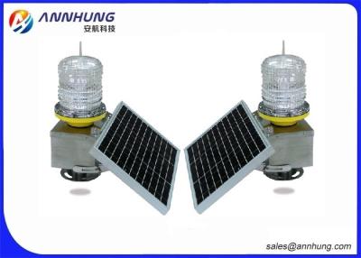 China SUS304 Stainless Steel Body 32.5cd Flashing LED Solar Powered Aviation Lights for sale