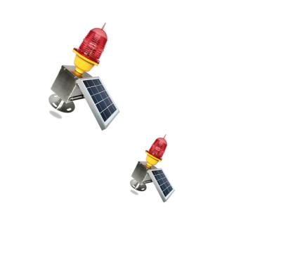 China Self Contained Solar Aviation Obstruction Light Stainless Steel 304 Base Material for sale