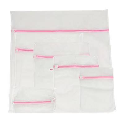 China Environmental Protection Hot Sale 6 Pieces Polyester Mesh Underwear Clothes Laundry Bag Hotel Wash Bag Set Laundry Bag for sale