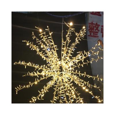 China Customization High Quality LED Christmas Starburst Pattern Outdoor Decorative Bendable Light for sale