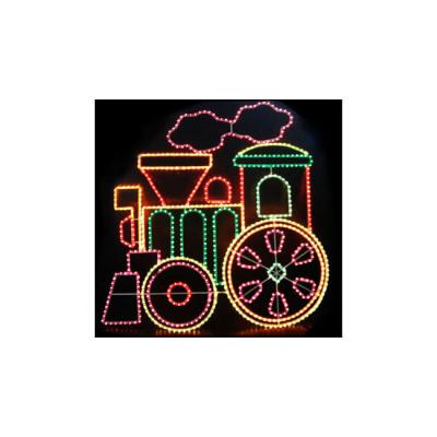 China Wholesale Customization Small Christmas 2D Train Pattern Decorative Led Light for sale