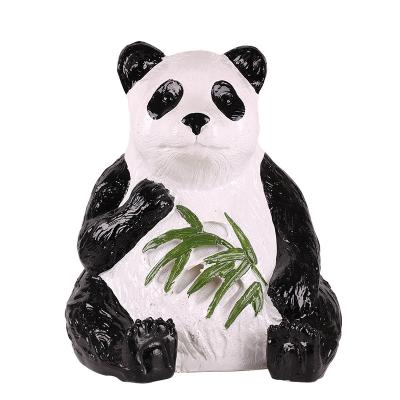 China Customization Led Panda Lamp Resin Lamp Translucent Animal Modeling Park Garden Outdoor Lighting Stage Decoration for sale