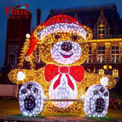 China CE 5mm LANDSCAPE FINIC Lovely 3D Christmas Bear Light Outdoor Decoration LED Strip Light Concave Pattern Lamp for sale