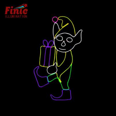 China FINIC LANDSCAPE Best Price String Decoration Pattern Festival Multicolor 2d Landscape Led String Neon Lights for sale