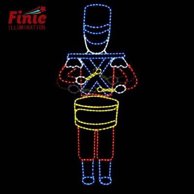 China All FINIC 5LBS 12LBS Festival/Holiday Colorful Rope Lights Christmas Outdoor Landscape Decoration Pattern Led Lamp for sale