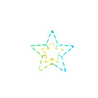 China FINIC Brightest Christmas Star Pattern Christmas Light Attractive Decoration 2D RGB LED Wall Light W60 X H60cm for sale