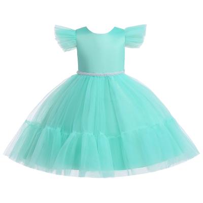 China Viable Hot Selling Baby Dress Designs Kids Clothing Ball Gown Floral Dresses For Girls L5293 for sale