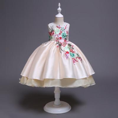 China Anti-wrinkle Baby Birthday Party Kids Evening Ball Gowns Dress 6 Years Old Kids Formal Dresses 2033 for sale