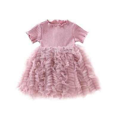 China 2020 New Viable Children's Clothing Baby Girls Dress Princess Skirt Cake Skirt Summer Western Fluffy Dress aobei-1 for sale