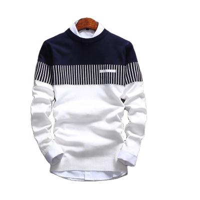 China Wholesale Men's Sweater New Trend Korean Men's Sweater Anti-wrinkle Sweater Fashion Striped Thin Sweater for sale