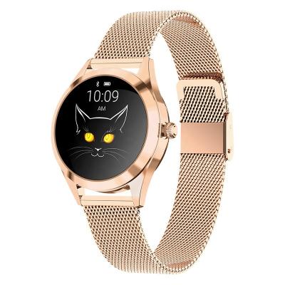 China Popular Waterproof Cheap Smart Heart Rate Wholesale Lady Watch GPS Navigation Woman Smartwatch KW10 IP68 Wristband Blood Pressure Best for sale