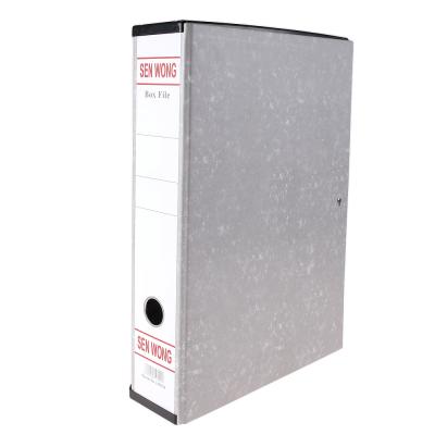 China Office Eco-Friendly Stationery Collect Documents Paper Folder For Office A4 FC Size To Accept Customized Lever Arch Folder File Box for sale