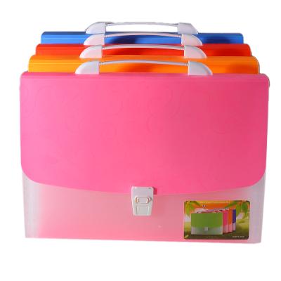 China Waterproof Office Stationery Custom Design PP A4 FC Accordion Folder Expanding Folder for sale