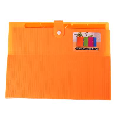 China Waterproof Colorful With Handle Desk File Organizer Expanding Folder PP Expanding Folder for sale