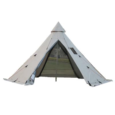 China Straight Tie Type Pyramid Tent Outdoor Camping With Thick Oxford for sale