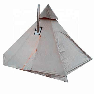 China Hot Sale Adult Teepee Tent Diagonal Tying Type For Family Camping for sale