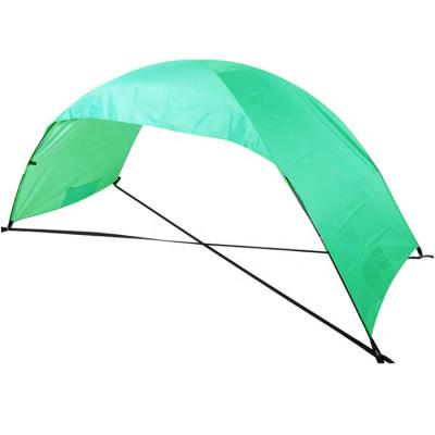 China Diagonal Bracing Type Easy Installed Beach Shelter Tent With Silver Coating for sale