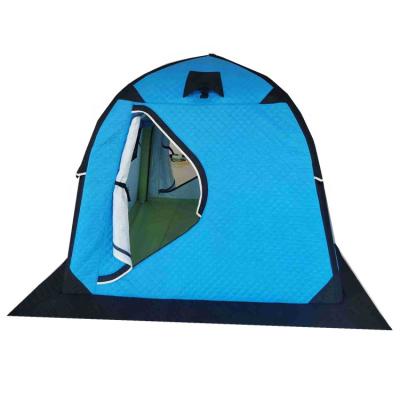 China Thick Camouflage/Field Game Cloth Ice Fishing Tent Winter With Air Duct for sale