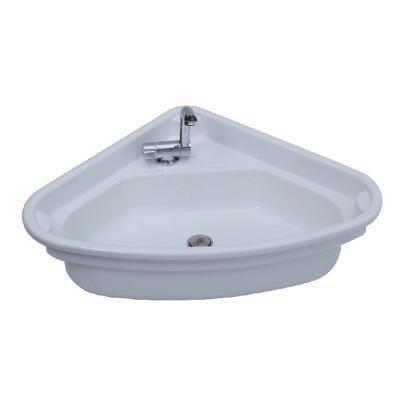 China Modern Professional Factory Round Triangle Sink Bathroom Sinks Acrylic Basin for sale