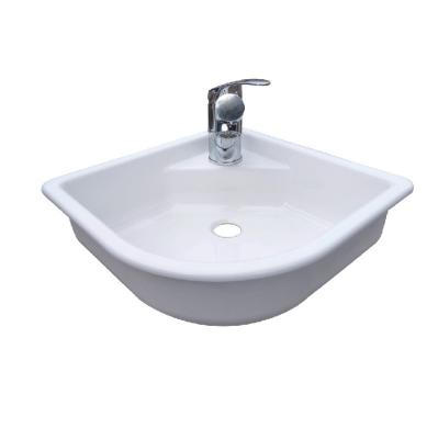 China Modern Ceramic Sanitary Ware Sink Helix Shaped/Triangle Corner Sink/Wall Bathroom Sink for sale