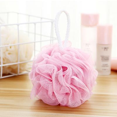 China All Natural Big Edge 50g Ball Bath Package Macaroon Natural Simple Soft White Bath Blossom Foaming Net for sale