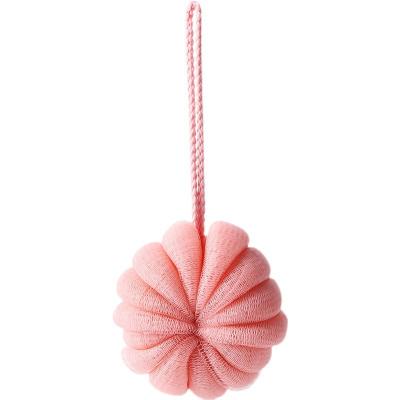 China All natural custom lace bathing ball flower with cute pumpkin shape which is soft and not easy to loosen for sale