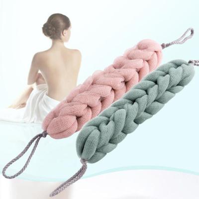 China All Mesh Shoulder Scrubber Long Sponge Natural Flower Bath Sponge Back Shower Exfoliate Strap Shower Body Wash Brush Health Cleaning for sale