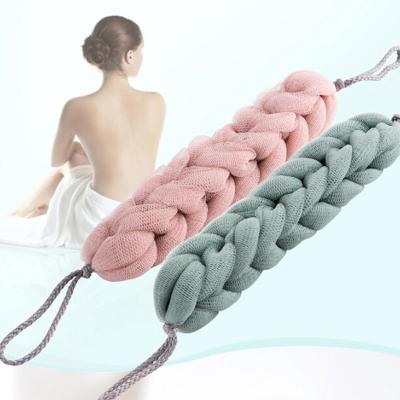 China All New 2021 Bath Shower Towel Ball Mesh Brushes Sponges Body Wisp Natural Dry Exfoliation Brush Cleaning Tool For Women for sale