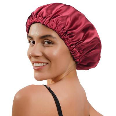 China Hot sale viable plus size double layer reversible useful multifunctional night cap for plus hair women for sale