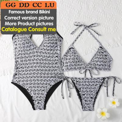 China Brands Custom Famous Sexy Woman Plus Size Breathable Swimwear Designer Swimwear OEM Luxury Bikini for sale