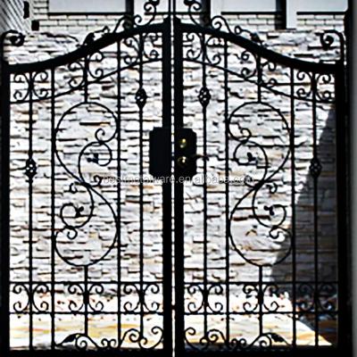 China China Supply Palisade Garden Center Furniture Fine Polish Easily Assembled Wrought Iron Gate For Villa for sale