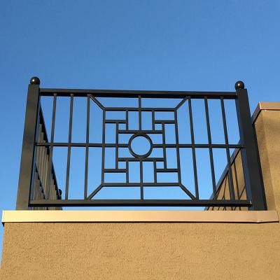 China Easily Assembled Outdoor Decorative Wrought Iron Villa Fence for sale