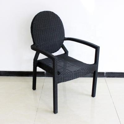 China Polyrattan Patio Furniture Eco - Friendly Durable Restaurant French Ghost Chair for sale