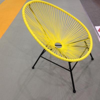 China Modern Designer Outdoor Furniture Comfortable Replica Egg 4 Legs KD Outdoor Chair for sale