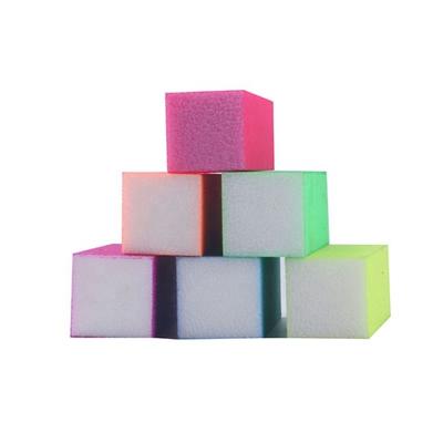 China sandpaper & custom printed sponge bulk nail buffer block four sided folder rectangle 4 sides shine nail buffer block for sale