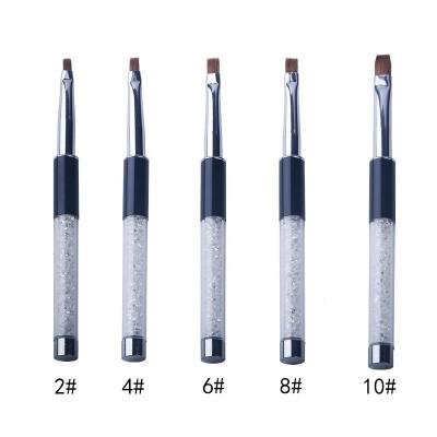 China Wholesale Nail Art Manicure Brushes Diamond Nail Gel Acrylic Set Brush for sale