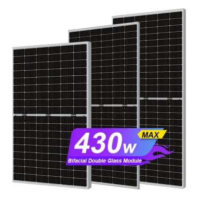 China Solar factory monocrystalline solar panels 340w 360w 380w 400w 430w price in solar cell solar panel for home system for sale